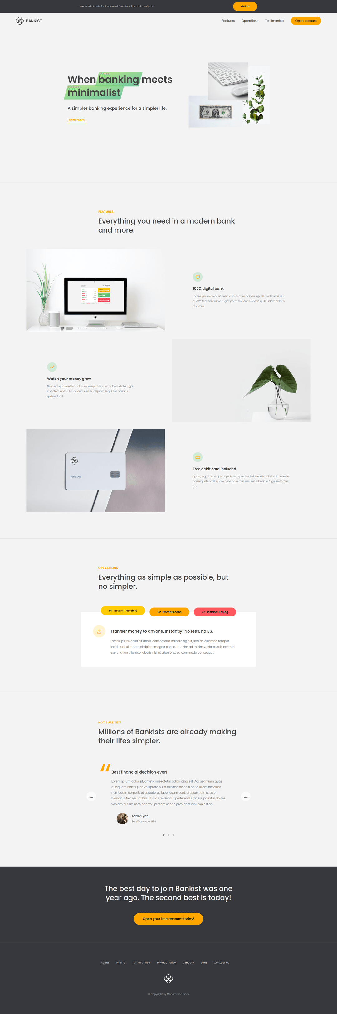 Bankist Management – Minimalist Banking User Experience